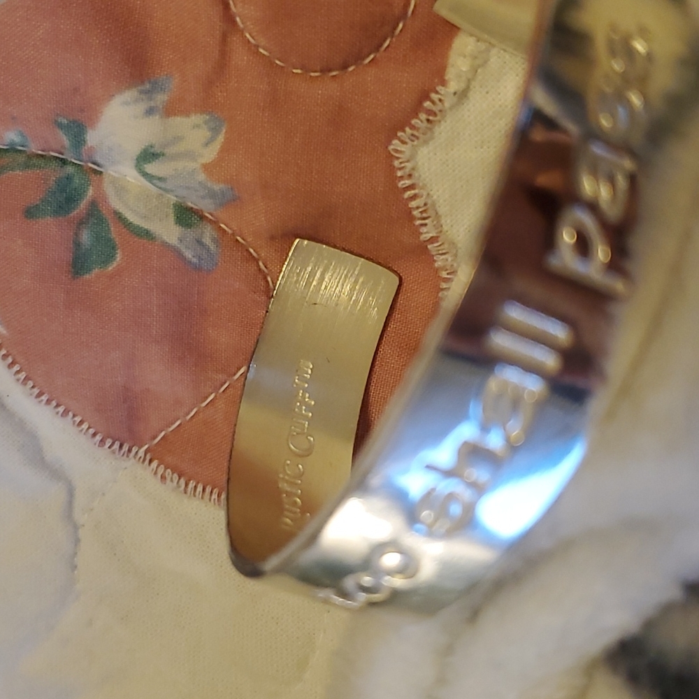 Rustic Cuff Silver Tone Cuff Bracelet